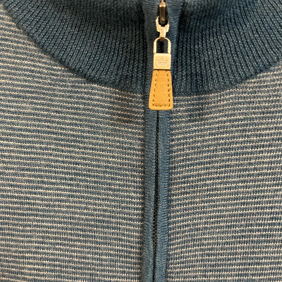 Peter Millar Merino Wool Quarter Zip Sweater Size M - Picture 8 of 8